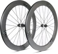 ERE Genus Ae 65 Carbon Disc Road Wheelset - Shimano - Black/White -Spin And Ride 10121023 5