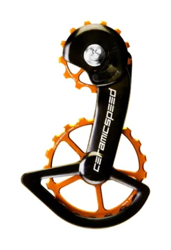 CeramicSpeed OSPW System Coated Shimano 9100 Pulley Wheels - Orange