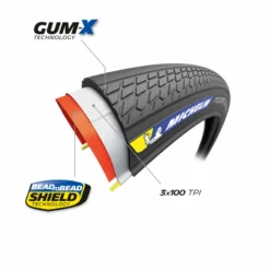 Michelin Power Adventure Gravel Tyre - 700 X 30c - Black -Spin And Ride 2 1308