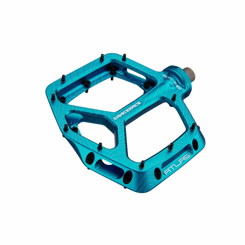 Race Face Atlas Flat MTB Pedals - Turquoise 3 Race Face Atlas Flat MTB Pedals - Turquoise - Image 3
