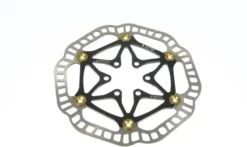 Aztec Stainless Steel Semi-Floating Disc Rotor - Silver/Black - 160mm