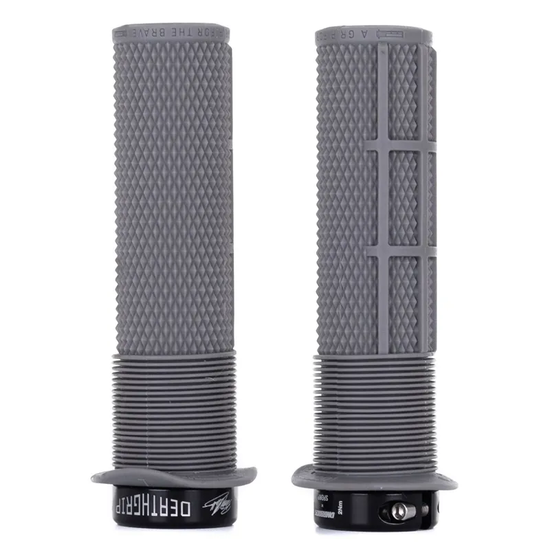 DMR BRENDOG DeathGrip Flange MTB Grips - Thick - Grey 1 DMR BRENDOG DeathGrip Flange MTB Grips - Thick - Grey