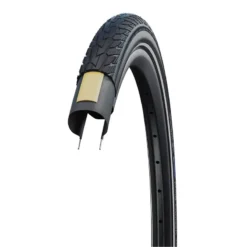 Schwalbe Road Cruiser K-Guard 700 X 32c Hybrid Tyre - Black/White -Spin And Ride BW3