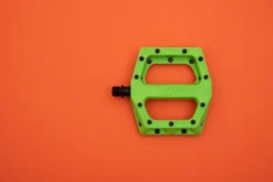 DMR V11 Composite Flat MTB Pedals - Green -Spin And Ride Green20on20Orange