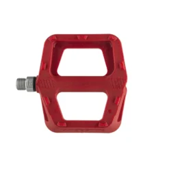 Race Face Ride Flat MTB Pedals - Red -Spin And Ride PD20RIDRED 3