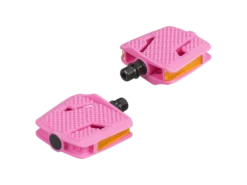 Trek Kid's Platform Small Pedal Set - 9/16 Inch - Black -Spin And Ride Pink20Frosting 3 4