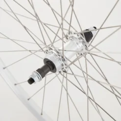 M Part Alloy Hub Solid Axle ScrewOn Freewheel 135mm 36H 700c DW Hybrid