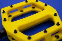 DMR V11 Composite Flat MTB Pedals - Yellow -Spin And Ride Yellow20Closeup