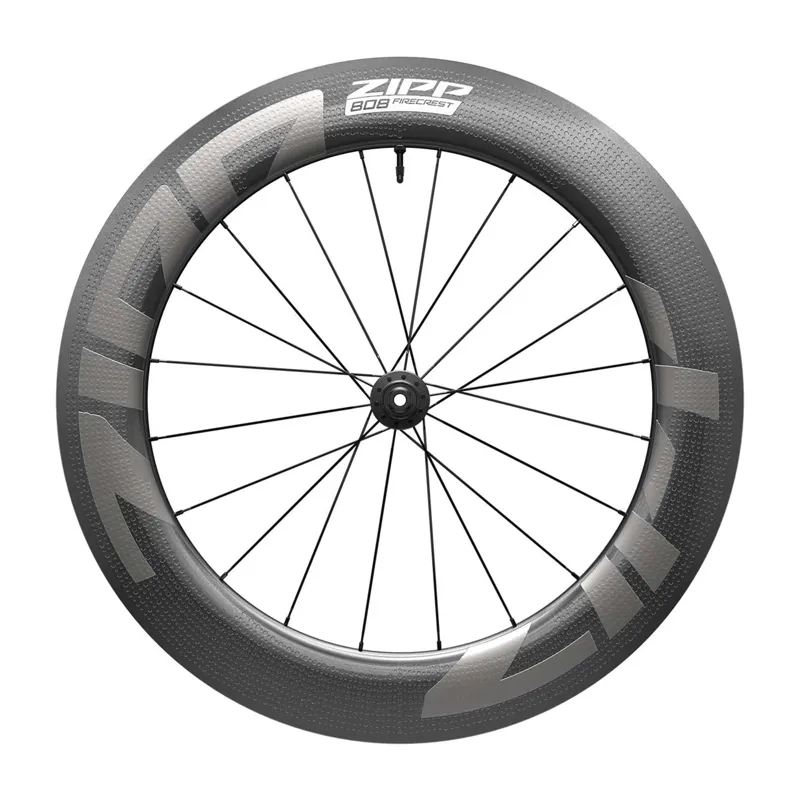 Zipp 808 Firecrest Carbon Tubeless Disc Center Locking 700c Front Wheel 1 Zipp 808 Firecrest Carbon Tubeless Disc Center Locking 700c Front Wheel