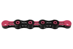 KMC Diamond Like Coating 11 Speed Chain - Black/Pink -Spin And Ride bd11bp118