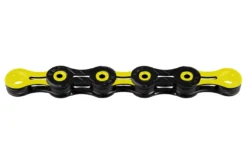 KMC Diamond Like Coating 11 Speed Chain - Black/Yellow -Spin And Ride bd11by118