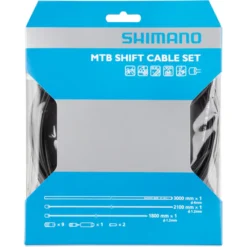 Shimano MTB Gear Cable Set With Stainless Steel Inner Wire - Black