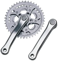 Raleigh Road Triple Chainset - Polished Silver - 170mm X 52/42/32.