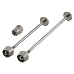 Pitlock 2 Piece Security Skewer Set Front / Rear Wheels - Silver