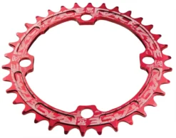 Race Face Narrow/Wide Single Chainring - Red - 104 X 32mm