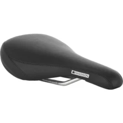 Madison Flux Junior Saddle - 130mm X 240mm - Black -Spin And Ride np4013 detail01