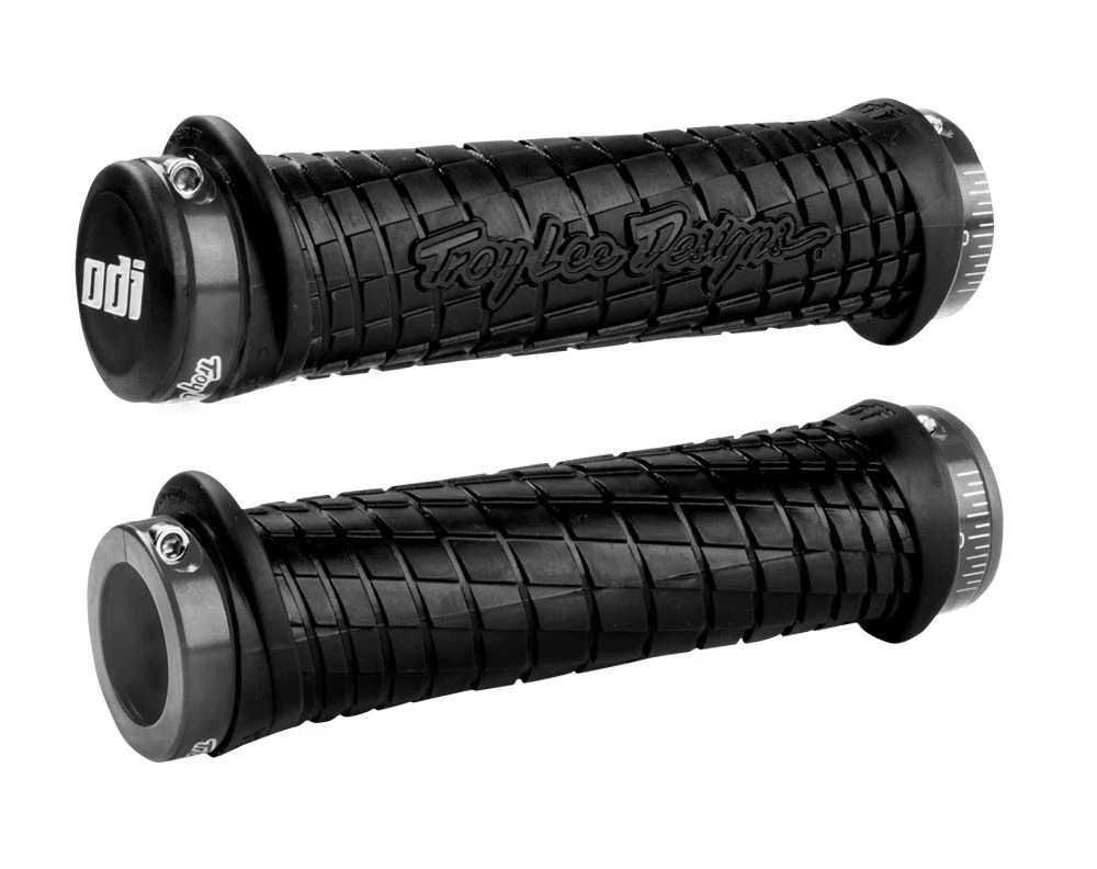 ODI Troy Lee Designs MTB Lock-On Grips - 130mm - Red/Black 1 ODI Troy Lee Designs MTB Lock-On Grips - 130mm - Red/Black