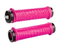 ODI Troy Lee Designs MTB Lock-On Grips - 130mm - Yellow/Grey -Spin And Ride odi mtb tld lo d30tlr b pink 1 1