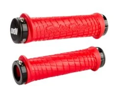 ODI Troy Lee Designs MTB Lock-On Grips - 130mm - Orange/Black -Spin And Ride odi mtb tld lo d30tlr b red 1 1 3