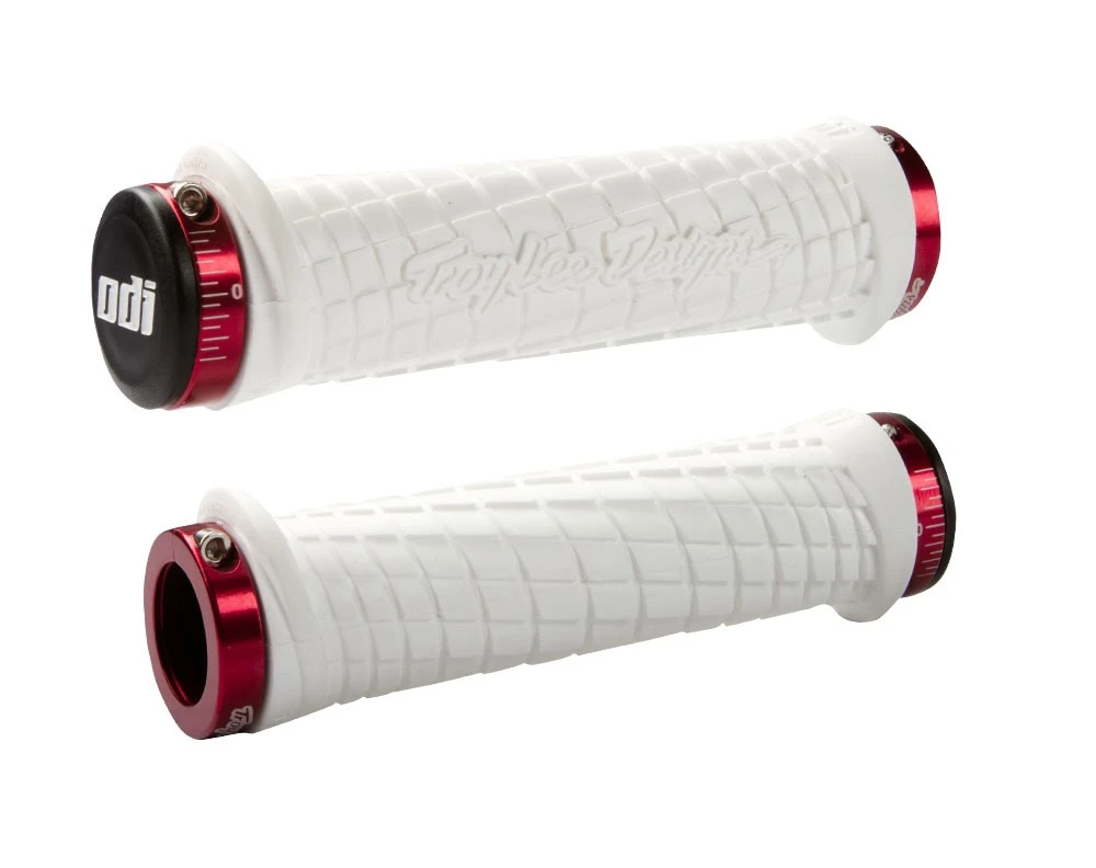 ODI Troy Lee Designs MTB Lock-On Grips - 130mm - Red/Black 6 ODI Troy Lee Designs MTB Lock-On Grips - 130mm - Red/Black - Image 6