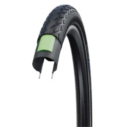 Schwalbe Marathon Reflex GreenGuard Hybrid Bike Tyre - Black/Reflective
