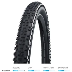 Schwalbe Rapid Rob K-Guard 29 X 2.25 MTB Tyre - Black/White