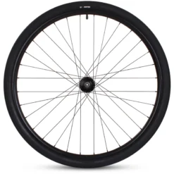 M Part Hybrid Disc Front Wheel/Tyre Bundle Black 700c 100mm QR -Spin And Ride wlc2916b1 01