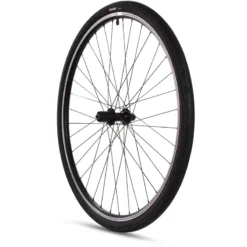 M Part Hybrid Rim Brake Rear Wheel/Tyre Bundle Black 700c 135mm QR -Spin And Ride wlc7028b1