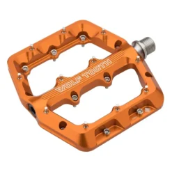 Wolf-tooth Wolf Tooth Waveform Flat MTB Pedals - Orange -Spin And Ride wtpdlwfsmorg 1 960x crop center