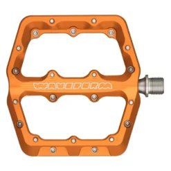 Wolf-tooth Wolf Tooth Waveform Flat MTB Pedals - Orange -Spin And Ride wtpdlwfsmorg 2 640x crop center